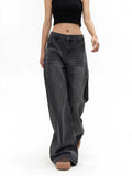 Vintage Wash High Waist 90s Baggy Jeans-Outfit