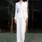 Fongt Light Luxury Two Sets Of 2025 Autumn New High-End Temperament Waist Solid Suit Women's Clothing