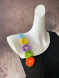 Fongt Color Lemon Yellow Vest Female Dopamine Wear With Stereo Flower Sling Handmade Hook Flower Diagonal Shoulder Top-Outfit