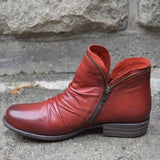 Boots 2020 Spring Genuine Leather Female Short Boots Suede Women Booties British Zipper Retro Trend Women Naked