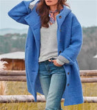 Fongt Autumn And Winter Station Long Hair Women's Coat Multi-Color Multi-Code Hooded Coat Outdoor Leisure