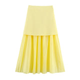 Fongt Women's New Button Knitted Vest Skirt 4192015 4192016