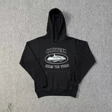 Five-Star Ship Printing Loose Hooded Hoodie Street Sports And Leisure Suit Trend-Outfit