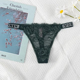For Double-Drilled Sexy Thong Women Silk Silk Smooth And Breathable Lace T Trousers Women's