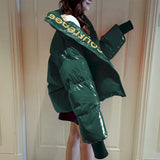 Jacket Women's 2022 New Winter Korean Version Of Loose Student Cotton Bread Jacket Thickened Shiny Cotton