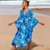 Fongt Robe Beach Coat Beach Vacation Sunscreen Long Dress Bikini Blouse Swimsuit Over A