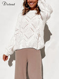 Women's Sweater Oversize Tops 2022 Long Sleeve Solid Jumper Autumn Winter Knitted Pullover Streetwear Korean Style