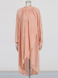 Fongt Women's Chiffon Dress 2025 Autumn Dress With Long Sleeves And Leafs Relaxing Long Dresses