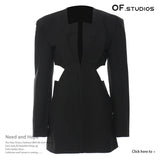 Fongt 2025 OL Side-Lup Body Delicate Tailoring Personality Fashion Jacket Suit 1583