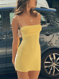 Y2K Bodycon Slip Mini Dress-Outfit