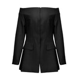 Fongt Autumn And Winter New Shoulder Personality Zipper Dark Buckle Short Coat Female 1762