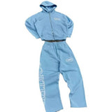 Fongt Zip Set New Threaded Bottom Swing Men's And Women's Casual Sports Set Crtz Trousers