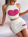 Shooting Spring And Summer Casual Love Bump Color Umbilled Coat Ass Skirt Suit Women's