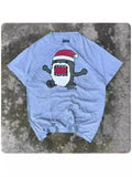 Fongt T-Shirt Y2K Costume Harajuku Goo-Tat Cartoon Pattern Print Men's And Women Round Collar Cotton Short Sleeves