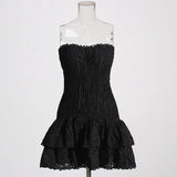 Heavy Industry High-Sense Dress Women's 2025 Summer New Sick Flower Slimming Small Short