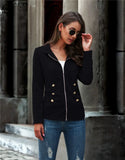 Autumn New Elegant Red Jacket Women Stand Collar Long Sleeve Jackets Zipper Tops Famale Streetwear Basic Short