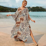 Fongt Robe Beach Coat Beach Vacation Sunscreen Long Dress Bikini Blouse Swimsuit Over A