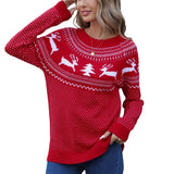 Fongt Sweater Women's Jabbing Autumn And Winter Loose Knitted Round Collar Casual Coat