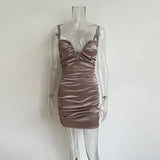2021 New Arrival Deep V-Neck Halter Spaghetti Strap Dresses For Women 2020 Fashion Party Night Elegant
