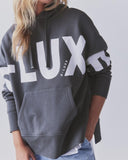 Fongt New Casual Fashion Letter Printing Hooded Long-Sleeved Edswoman