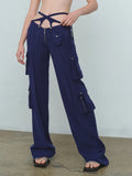 Fongt Sexy V Waist Simple Loose Comfortable Trousers Slimming Casual Small Daily