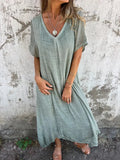 Fongt New Fashion Cotton Tample V Collar Semi-Formal