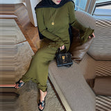 Fongt Solid-Colored Round-Neck Long-Sleeved Dress Woman With Wooden Ear In Autumn 2025