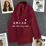 Fongt Fried Street Small Suit Jacket Female 2023 Spring And Autumn New Korean Version Web Celebrity Temperament Small Casual Suit-Outfit