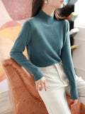 autumn winter chic bottom sweaters women fashion turtleneck pullover slim long sleeve knitted Jumper Soft Warm Pull Femme-Outfit