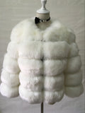 Fongt Fever Imitation Fox Fur Coat Women's Short-Sleeved Fur Coat