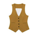 New Women's Double-Breasted Suit Jacket Straight Trousers 8194394 8003394-Outfit