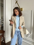 Fongt Multi-Color High-Necked Solid-Color Sweater Women Loose Collar Collar Collar Women's Clothing 66