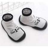 Baby Knitted Leopard Floor Socks Shoes with Rubber Soles Infant Anti-slip Indoor Socks Newborn Spring Summer