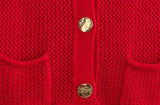 New 2024 Women's High-End Thick Needle Long-Sleeved Sweater Cardigan Jacket W063 2047-1-Outfit