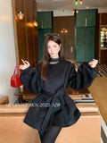Fongt Xixi 2025 Autumn New White Standard Temperament Elegant Thousand Gold Wind Long-Sleeved Coat Coat Blouse 86091