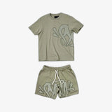 Hip Hop Men's And Women's Alphabet Printed Loose Short-Sleeved Blouse Men's Summer Trend Card Leisure Sports-Outfit