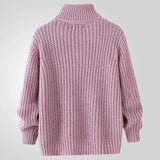 Fongt Men's Autumn And Winter Thick-Set Sweater Solid Color Thick Needle High-Neck Knitted Shirt