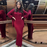 Fongt Fashion Explosion In The Autumn Of 2025 Languily Knitted Dress Suit Woman