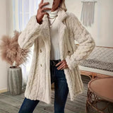 Fongt And Winter New Fashion Explosion Thick Cardigan Lady Imitation Fur Coat