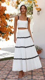 Fongt Summer New Simple Sexy Corrugated Skirt-88193-Outfit