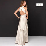 Style Multi-Wear Multi-Rope Cross-Back Sexy Bandage Dress Long Dress-Outfit