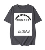 Fongt Pattern Printed T-Shirt Small Batch Order Stable Short Sleeve Top Shirt