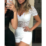 Women Floral Lace Playsuit