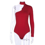 Fongt Women's Onesie Hanging Neck Type Off The Shoulder Sexy Slim Onesie Women