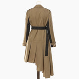 Fongt New Irregular Tailoring Splicing Bumpy Long Wind Coat Coat Coat Women 1619