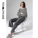 Basic Striped Long Sleeve Spring