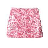 Fongt Women's Autumn And Winter Temperament Light Fashion New Party Squin Mini Skirt