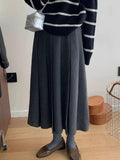 Fongt Autumn And Winter New Temperament Gentle And Comfortable With Niche Wool Knitted Thick Skirt ~