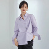 Multicolor Office Lady Casual Blouse Shirt Women Solid Long Sleeve Button Up Shirt Spring Female Elegant White