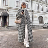 Fongt Women's Wear 2023 New High-End Fashion Coat Light In Black And White-Outfit